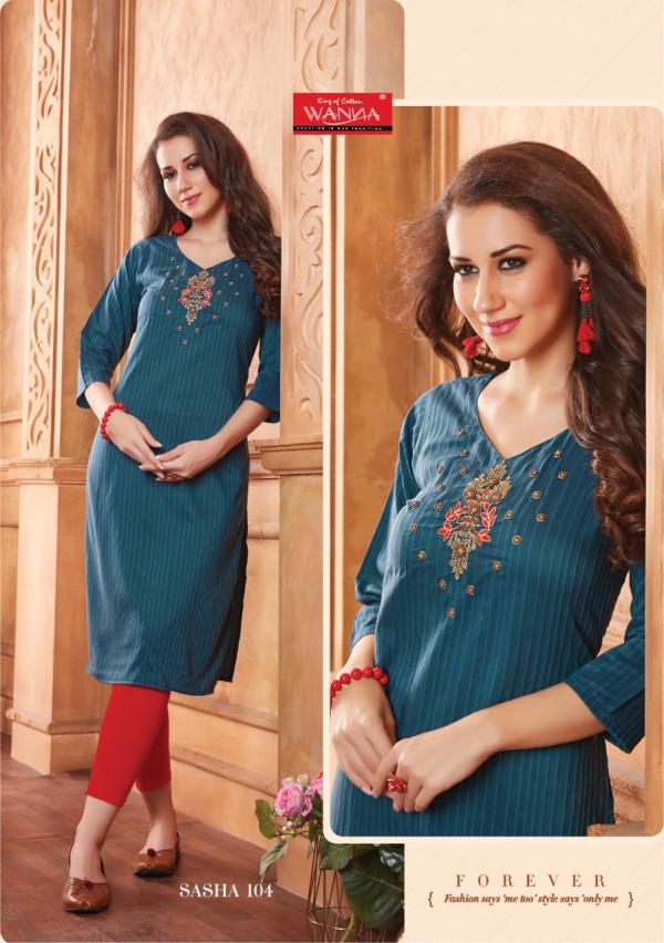 Wanna Sasha Beautiful Festive Wear Embroidery Kurti 